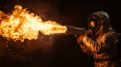 Flamethrower Action