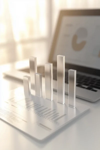 Minimalistic 3D Glass Chart