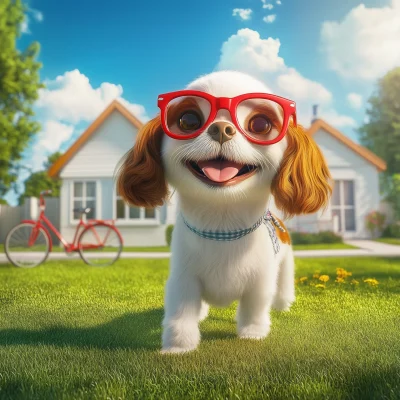Happy Cavalier in Glasses