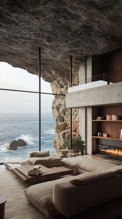 Cliffside Luxury Living Room