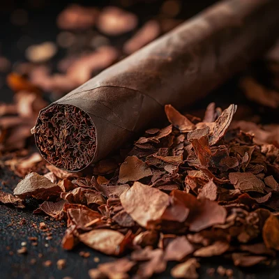 A Pile of Dry Red Leaves