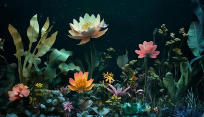 Underwater Night Garden