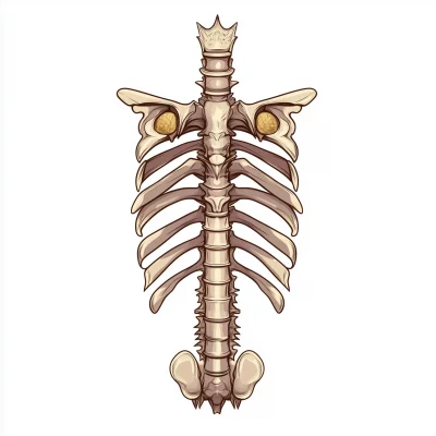 Realistic Spine Illustration