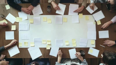 Top View of a Meeting Table