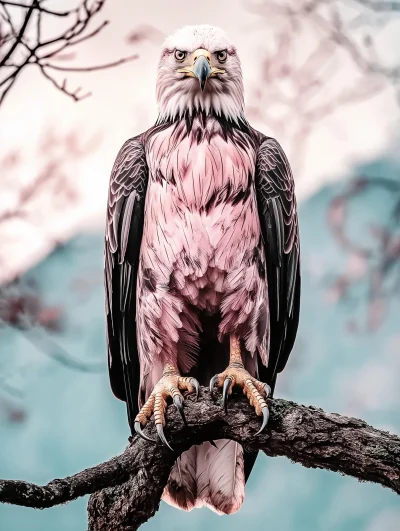 Majestic Bald Eagle at Sunset