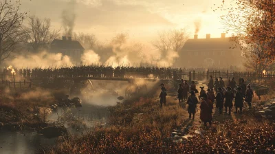 Battle at Old North Bridge