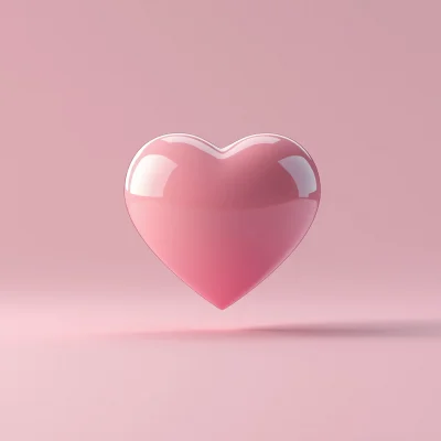 3D Cartoon Heart Icon