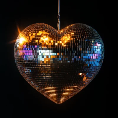 Heart Shaped Disco Ball