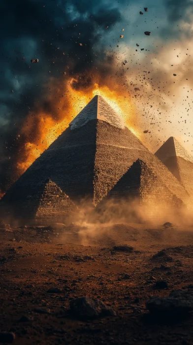 Fiery Pyramids