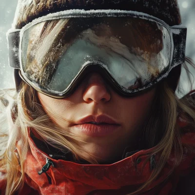 Hyperrealistic Snowboarder Portrait