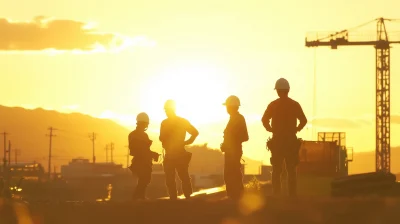 Engineer and Construction Team Silhouette