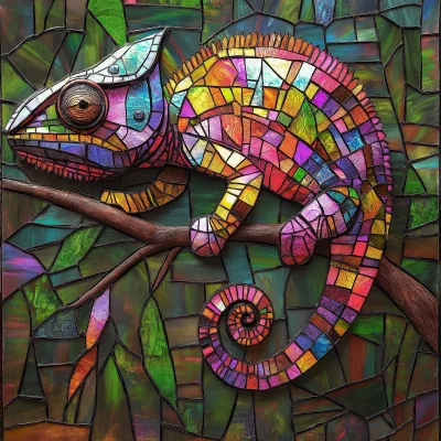 Chameleon and Stained Glass