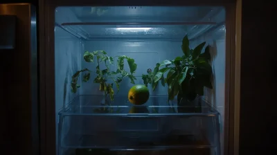 Inside an Old Fridge