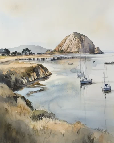 Morro Bay Watercolor