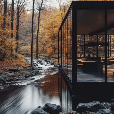 Autumn Glass House