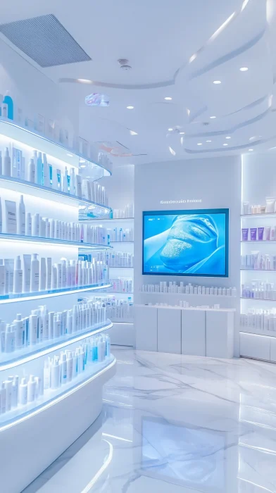 Futuristic Cosmeceutical Store