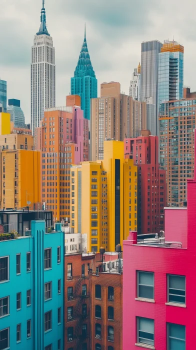 Colorful NYC Skyline