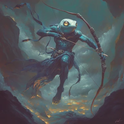 Epic Painting of Amphibian