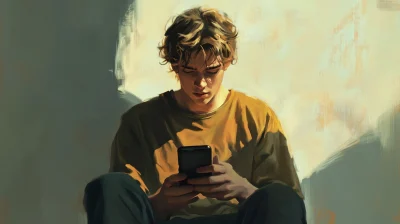 Young Guy with Phone