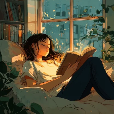 Lofi Girl Reading