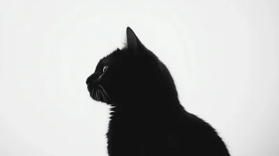 Elegant Black Cat