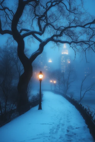 Mysterious Night in Central Park