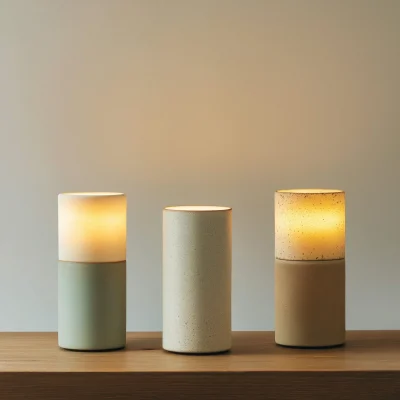 Ceramic Cylinder Lamp Collection