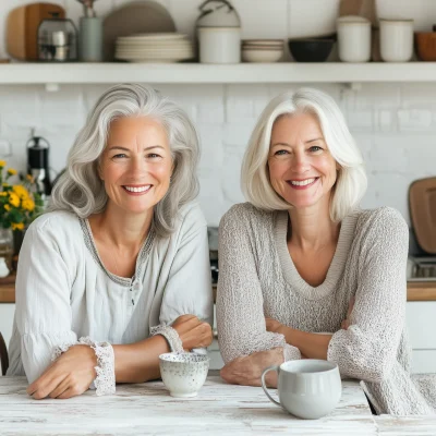 Friends in a Cozy Kitchen