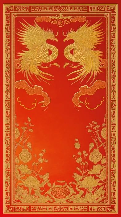 Golden Phoenix Bookmark