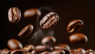 Floating Coffee Beans