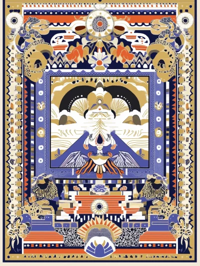 Maximalist China Illustration