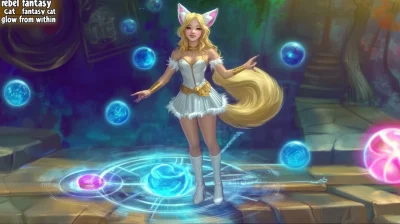 Cartoonish Character Design of Ahri