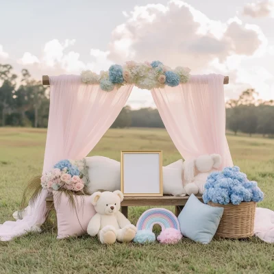 Dreamy Rainbow Baby Announcement