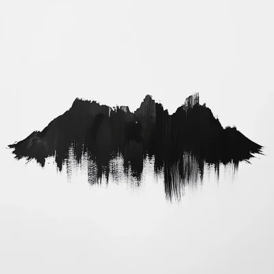 Minimal Black Mountain