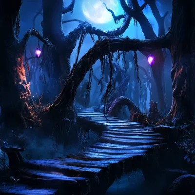 Magical Forest Walkway