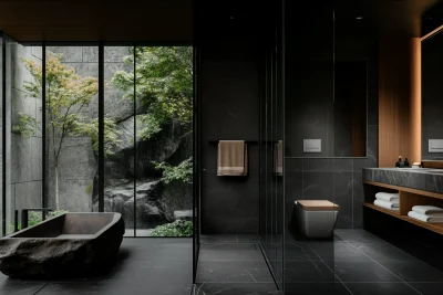 Earthy Bathroom Design