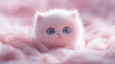 Fluffy Kitten Render