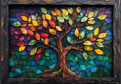 Stained Glass Tree of Life