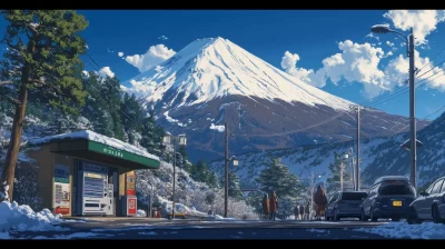 Winter at Mount Fuji