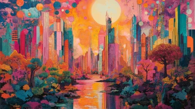 Surreal Vibrant World