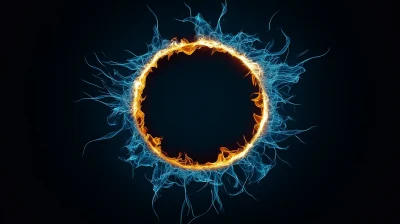 Stylized Blue Ring of Fire