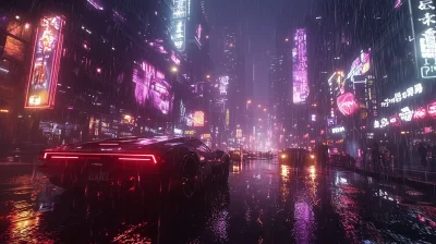 Neon Cyberpunk Cityscape