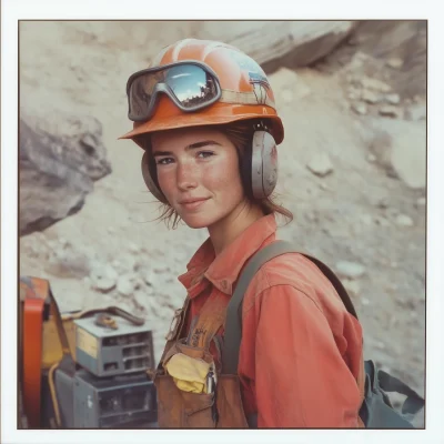 Female Mine Worker