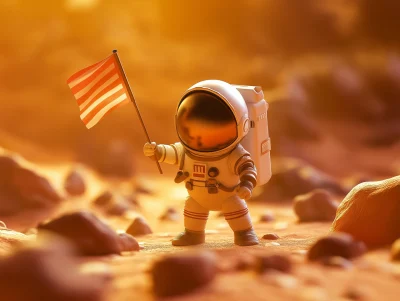 Astronaut on Mars