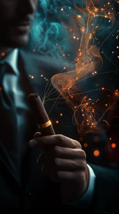 Luxury Cigars in Futuristic Setting