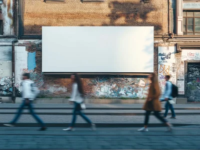 White Billboard in City Center