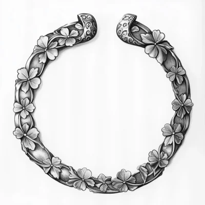 Modernist Iron Torc Drawing