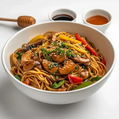 Stir Fry Noodles with Sauces