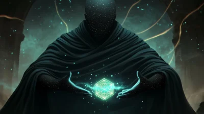 Glowing Cosmic Entity