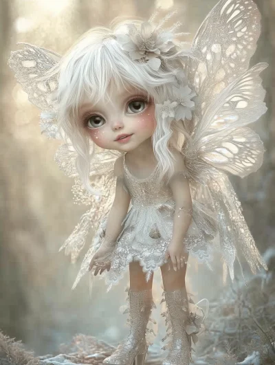 Winter Fairy in the Forest